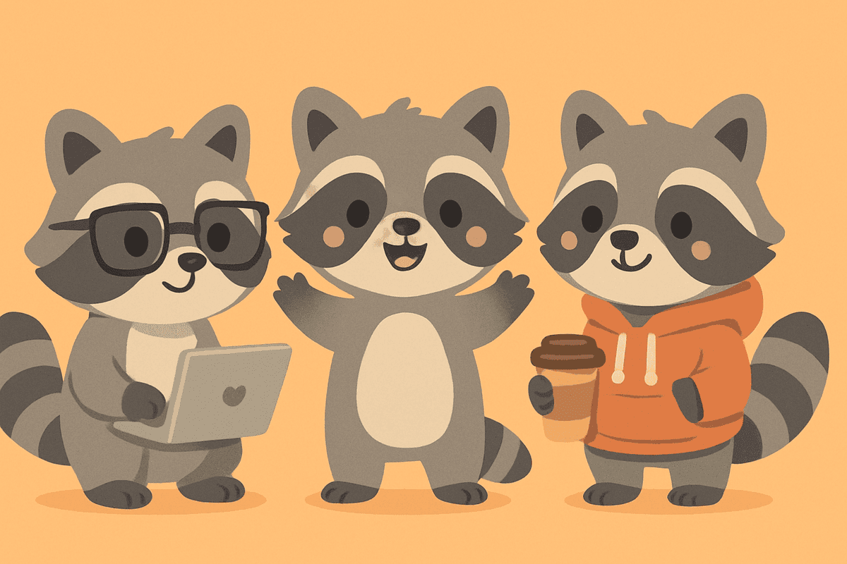 Introducing raccoons.be a website created with Gatsby, emotion and sanity